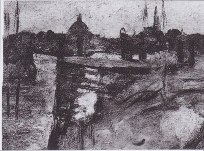 City View of Amsterdam by Vincent van Gogh